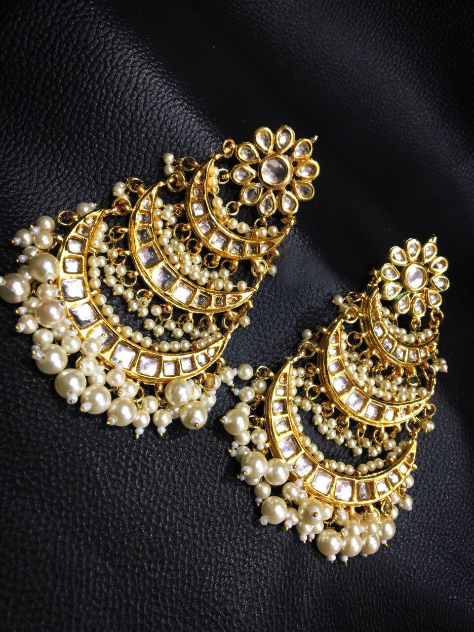 Party wear heavy kundan earring