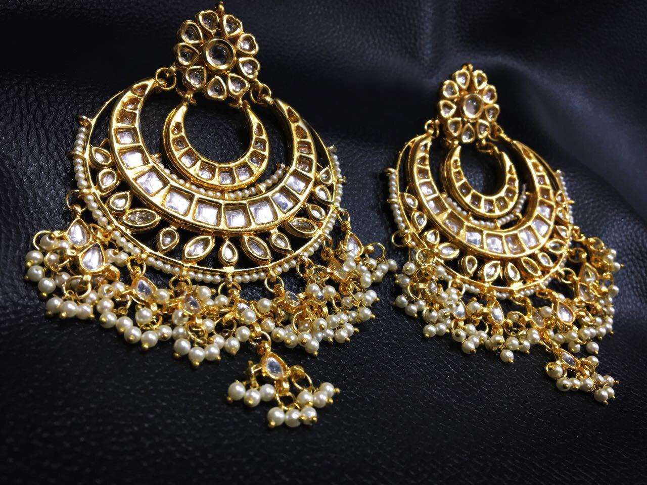 Beautiful kundan Chand bali